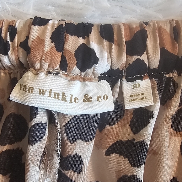 Van Winkle‎ & Co Animal Print Pajama Pants PJs Womens Size M Medium - Picture 8 of 10